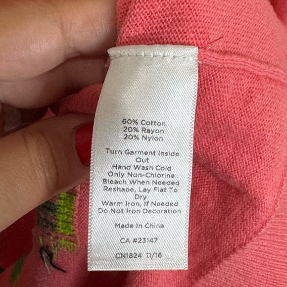 🐢 Talbots Happy Turtle Beaded Novelty Sweater 🐢 - Picture 4 of 9